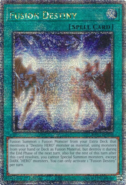 Fusion Destiny (Quarter Century Secret Rare) RA03-EN270 card from Quarter Century Bonanza