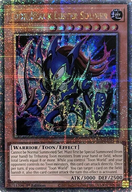 Toon Black Luster Soldier (Quarter Century Secret Rare) RA03-EN272 card from Quarter Century Bonanza