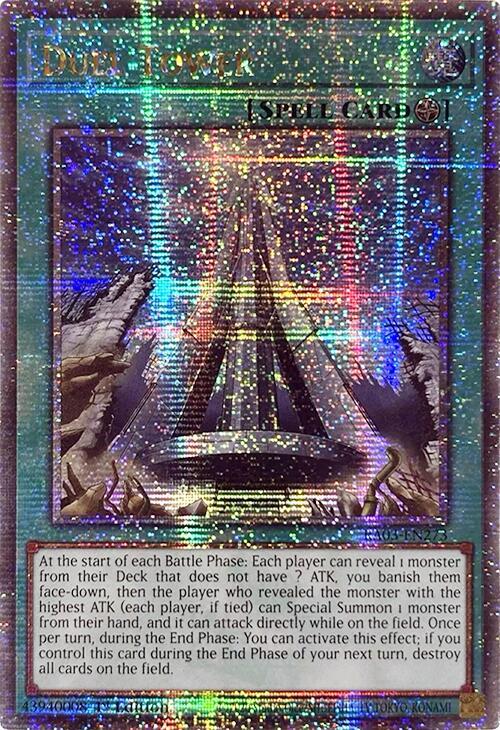 Duel Tower (Quarter Century Secret Rare) RA03-EN273 card from Quarter Century Bonanza