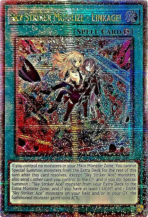 Sky Striker Mobilize - Linkage! (Quarter Century Secret Rare) RA03-EN274 card from Quarter Century Bonanza