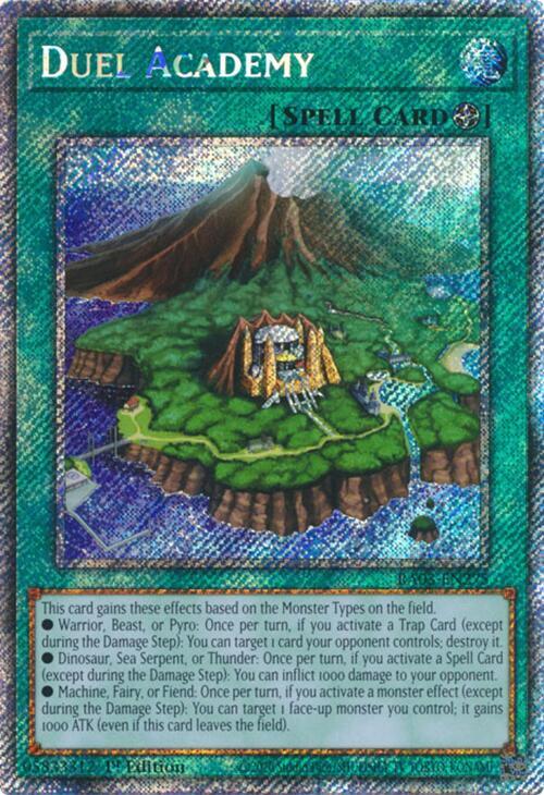 Duel Academy (Platinum Secret Rare) RA03-EN275 card from Quarter Century Bonanza