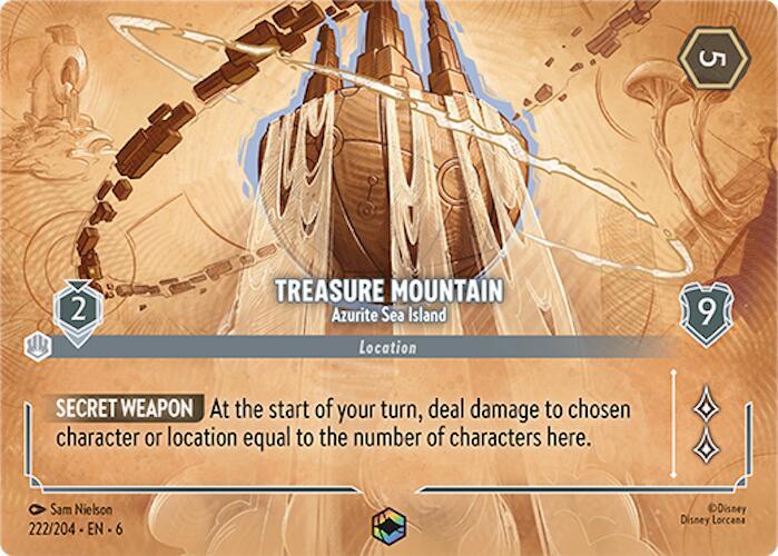 Treasure Mountain - Azurite Sea Island (Enchanted) 222/204 card from Azurite Sea