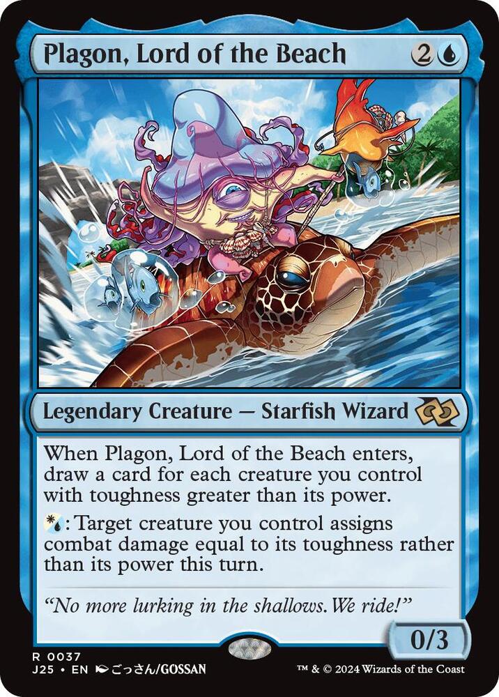 Plagon, Lord of the Beach (Anime) 37 card from Foundations Jumpstart