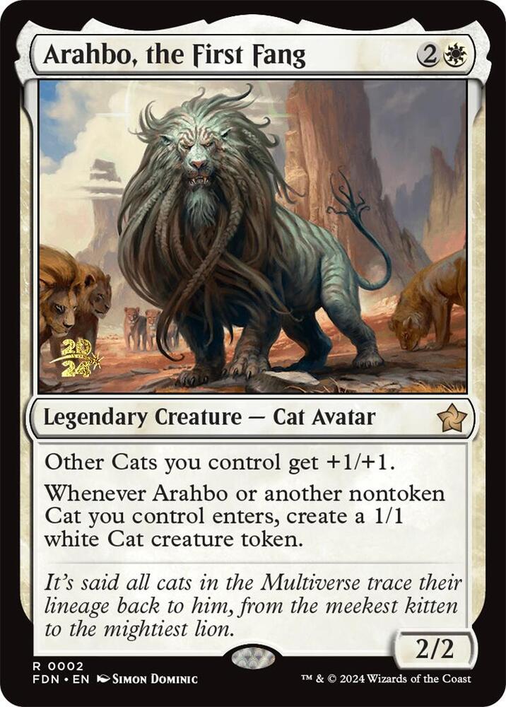 Arahbo, the First Fang 2 card from Prerelease Cards