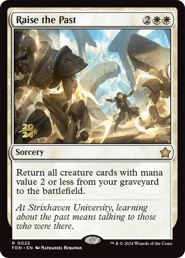 Raise the Past 22 card from Prerelease Cards