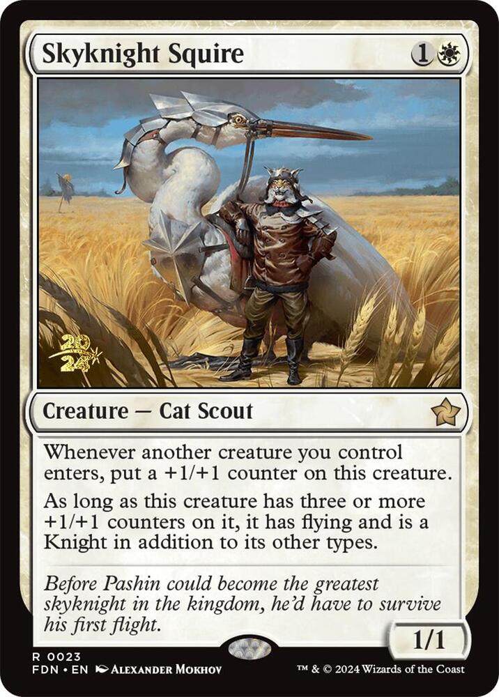 Skyknight Squire 23 card from Prerelease Cards