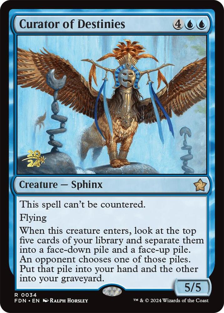 Curator of Destinies 34 card from Prerelease Cards
