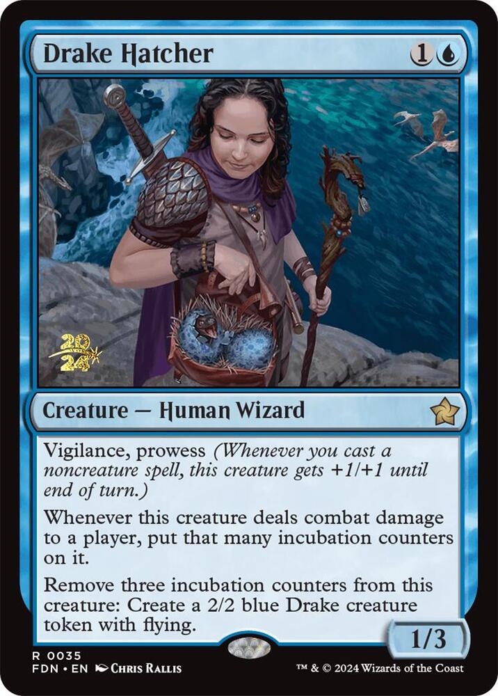 Drake Hatcher 35 card from Prerelease Cards