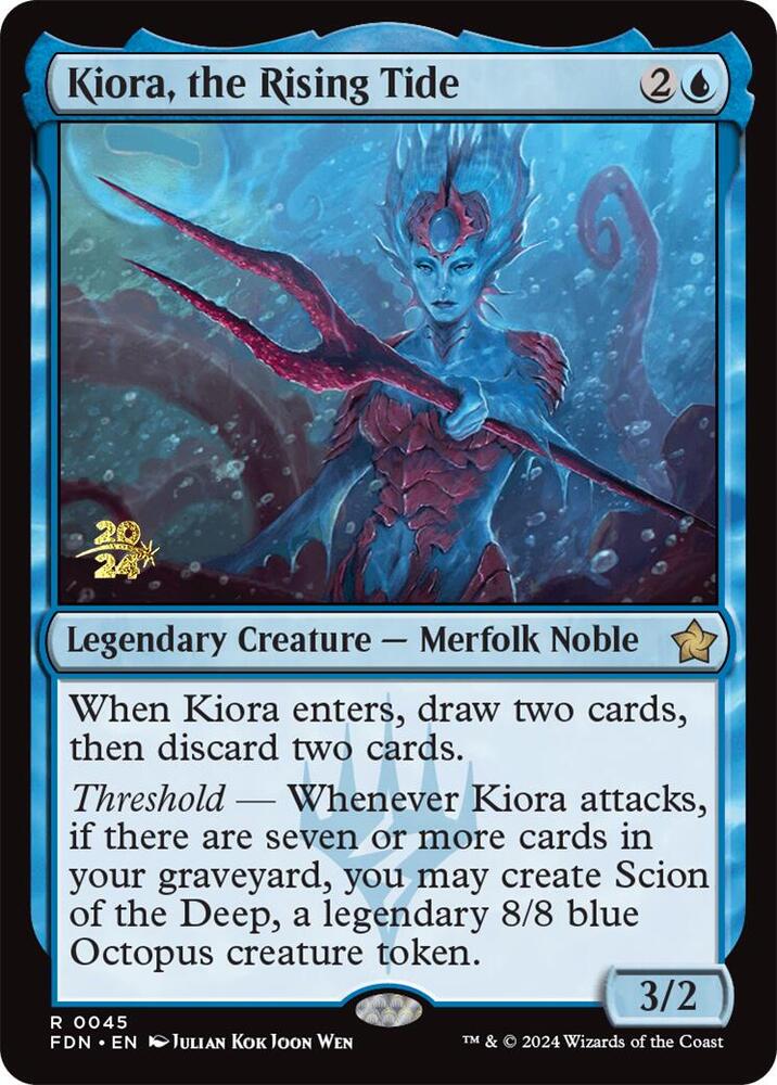 Kiora, the Rising Tide 45 card from Prerelease Cards