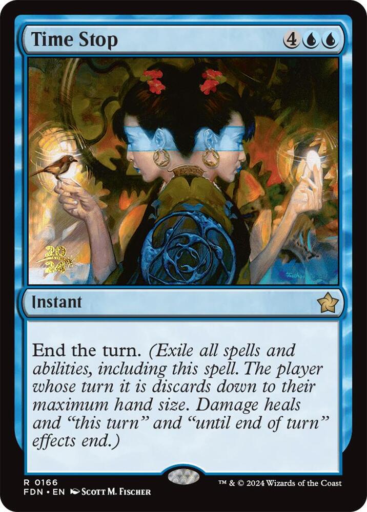 Time Stop 166 card from Prerelease Cards