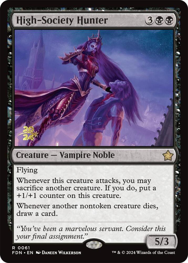 High-Society Hunter 61 card from Prerelease Cards