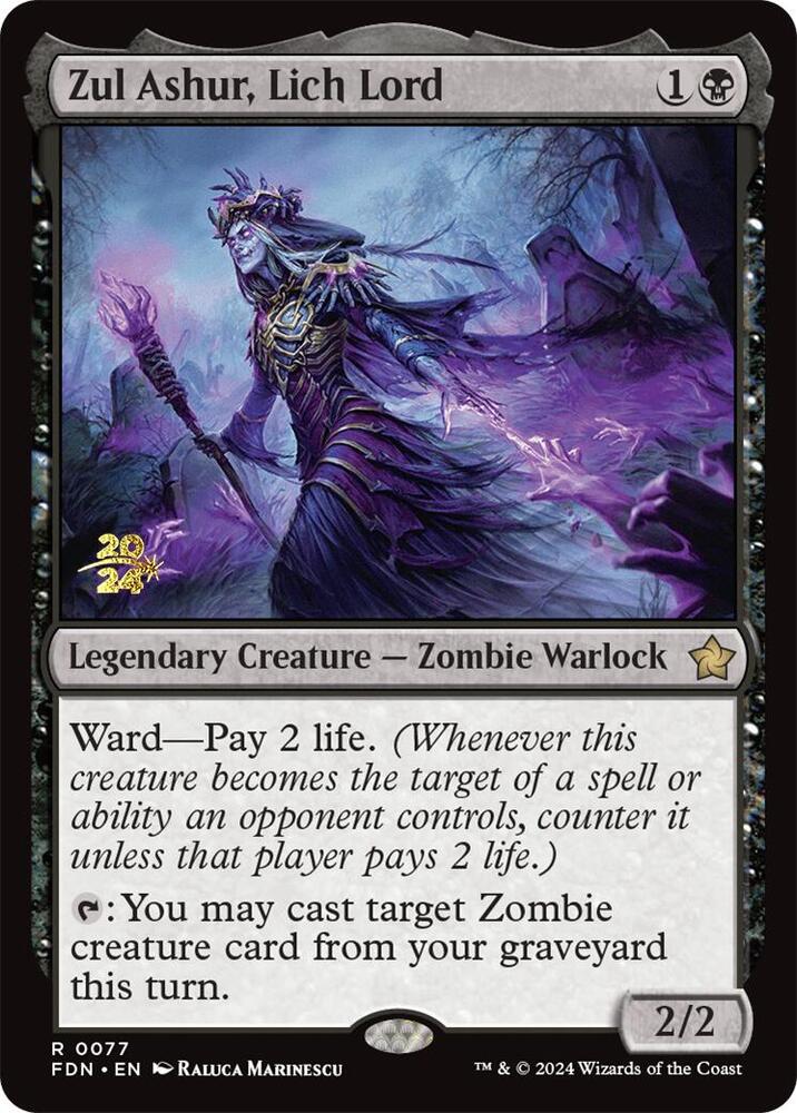 Zul Ashur, Lich Lord 77 card from Prerelease Cards
