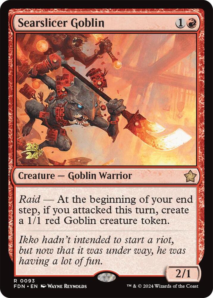 Searslicer Goblin 93 card from Prerelease Cards