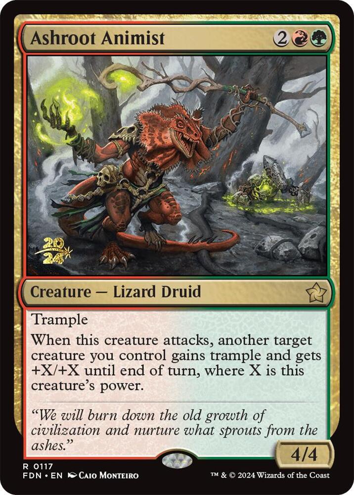 Ashroot Animist 117 card from Prerelease Cards