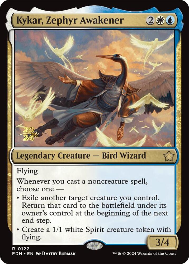 Kykar, Zephyr Awakener 122 card from Prerelease Cards