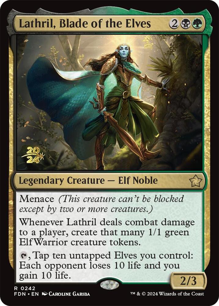 Lathril, Blade of the Elves 242 card from Prerelease Cards