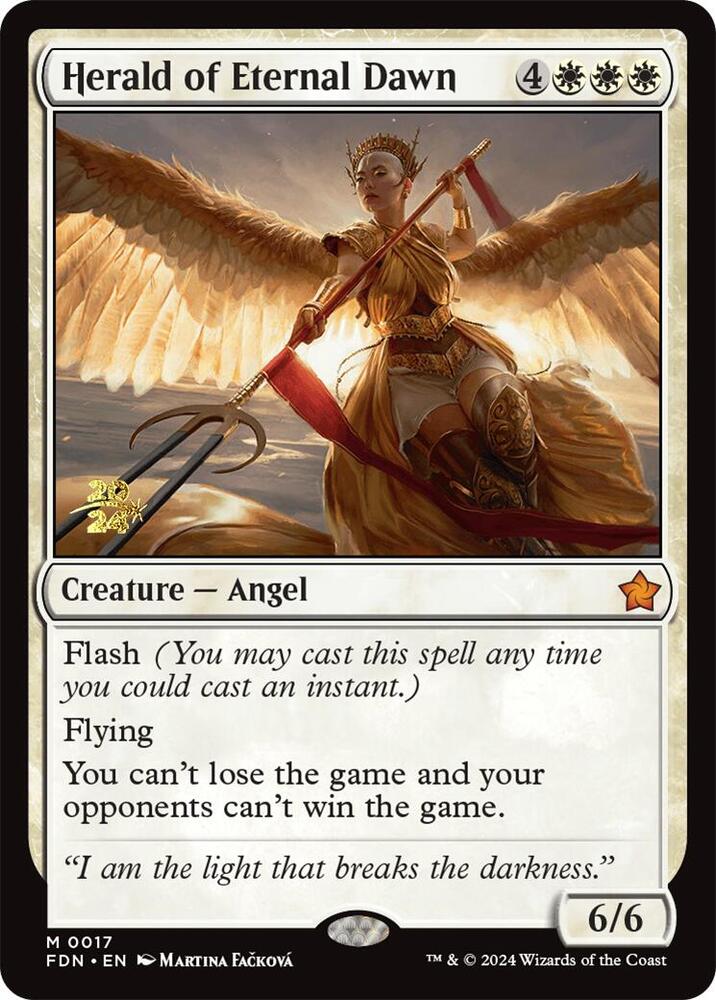 Herald of Eternal Dawn 17 card from Prerelease Cards