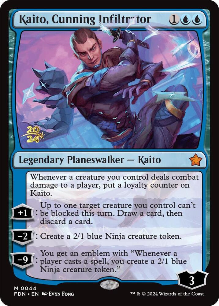 Kaito, Cunning Infiltrator 44 card from Prerelease Cards
