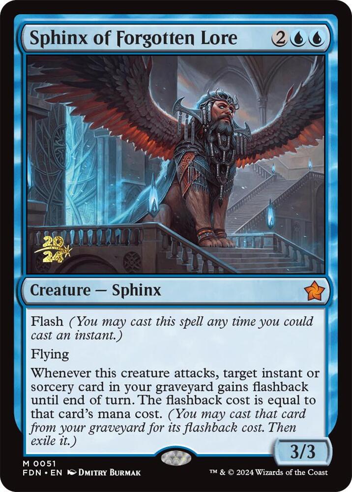 Sphinx of Forgotten Lore 51 card from Prerelease Cards