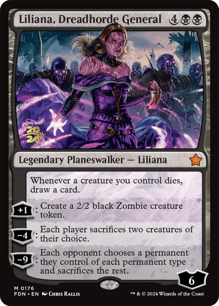 Liliana, Dreadhorde General (FDN) 176 card from Prerelease Cards