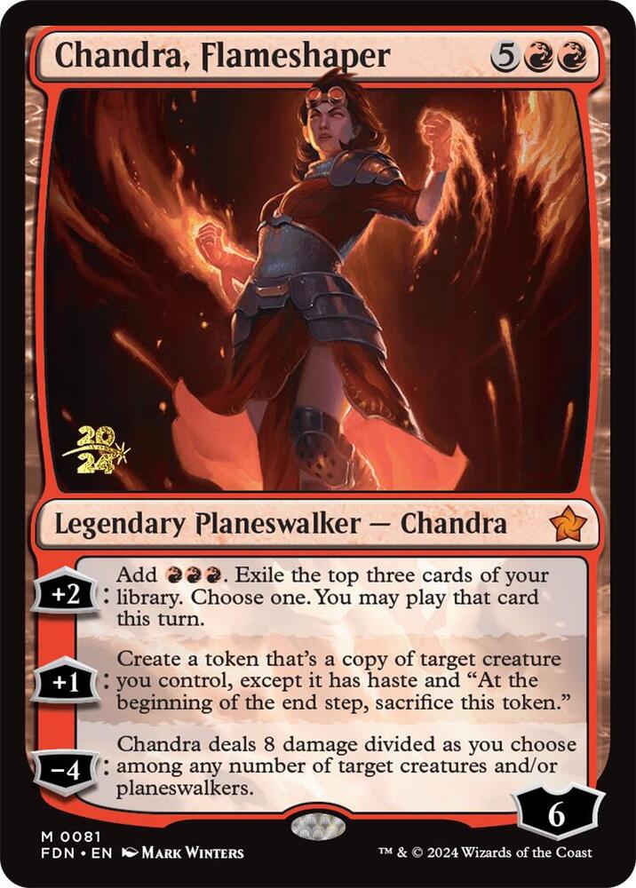 Chandra, Flameshaper 81 card from Prerelease Cards