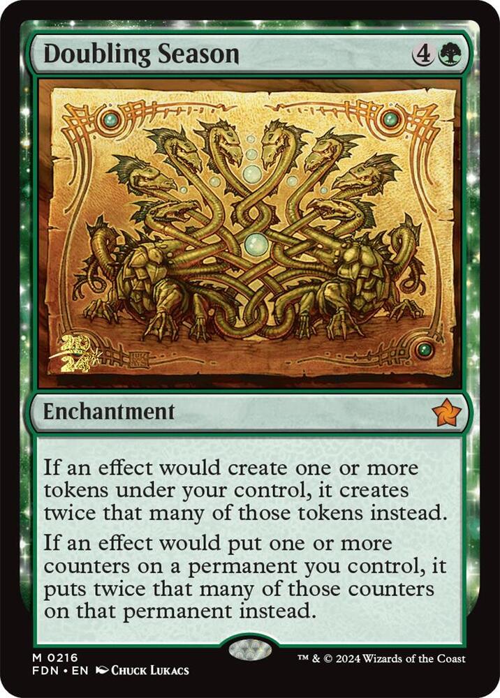 Doubling Season 216 card from Prerelease Cards