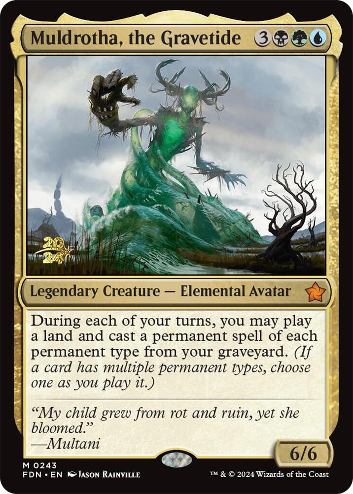 Muldrotha, the Gravetide (FDN) 243 card from Prerelease Cards
