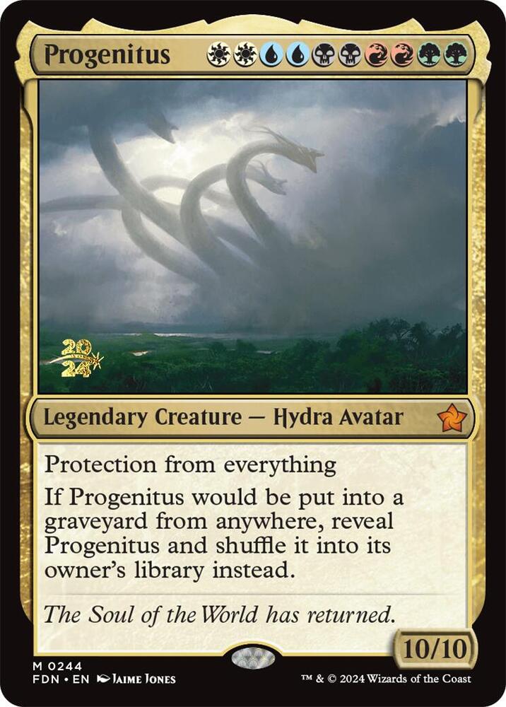 Progenitus 244 card from Prerelease Cards