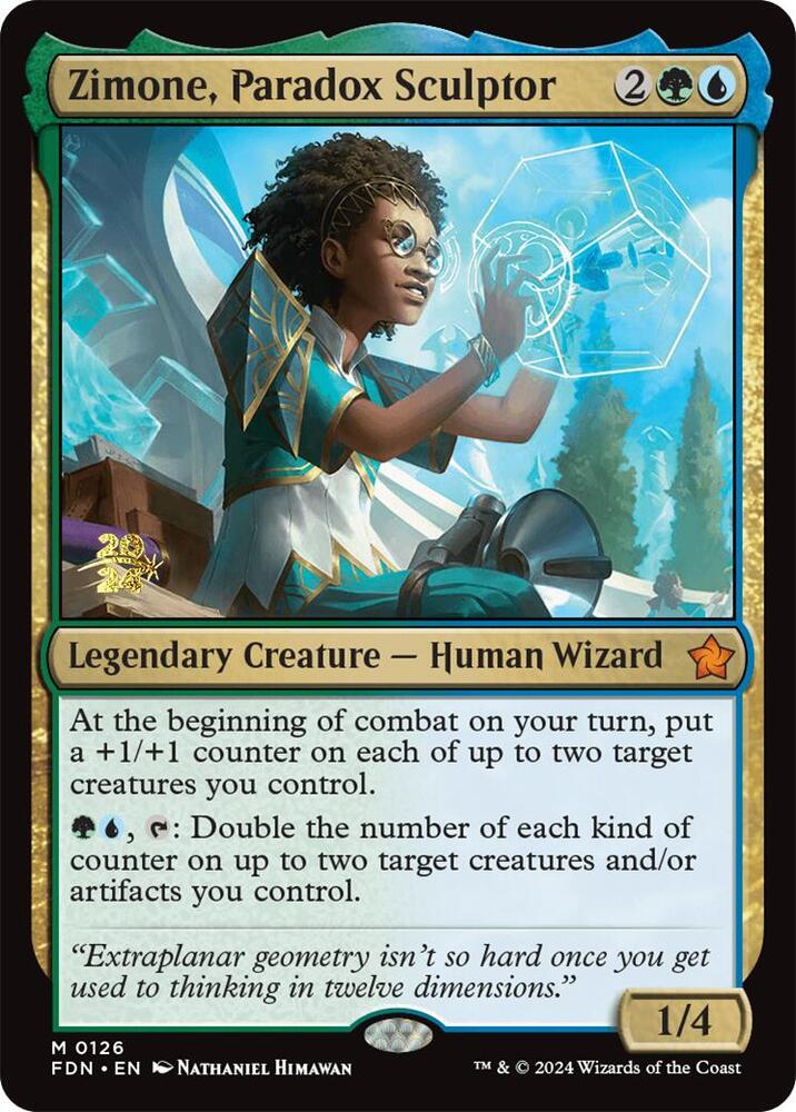 Zimone, Paradox Sculptor 126 card from Prerelease Cards