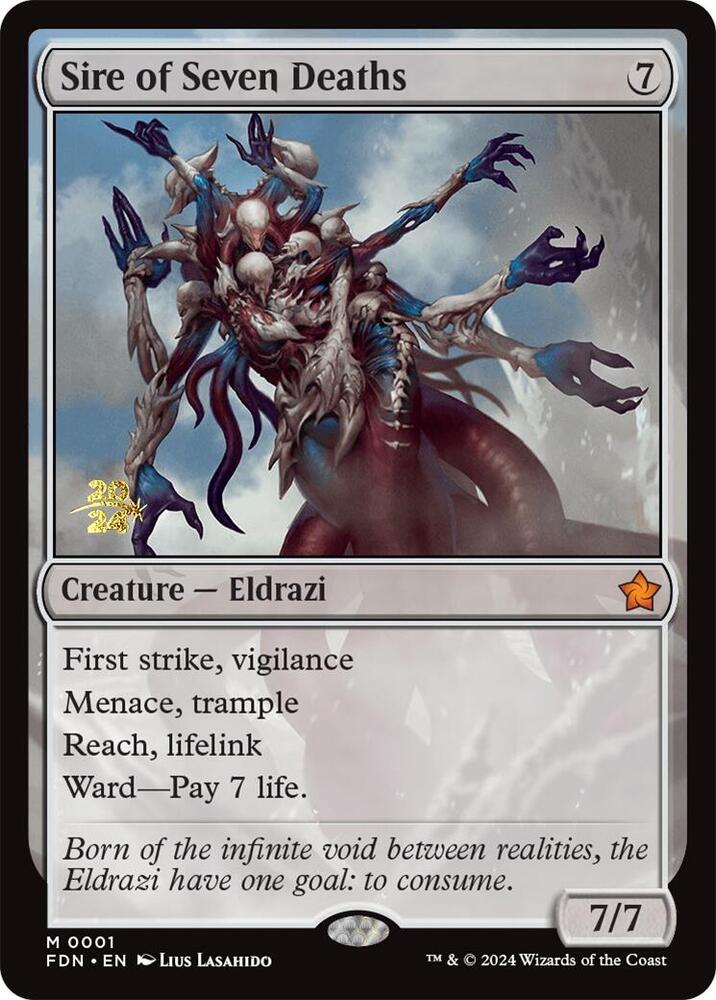 Sire of Seven Deaths 1 card from Prerelease Cards