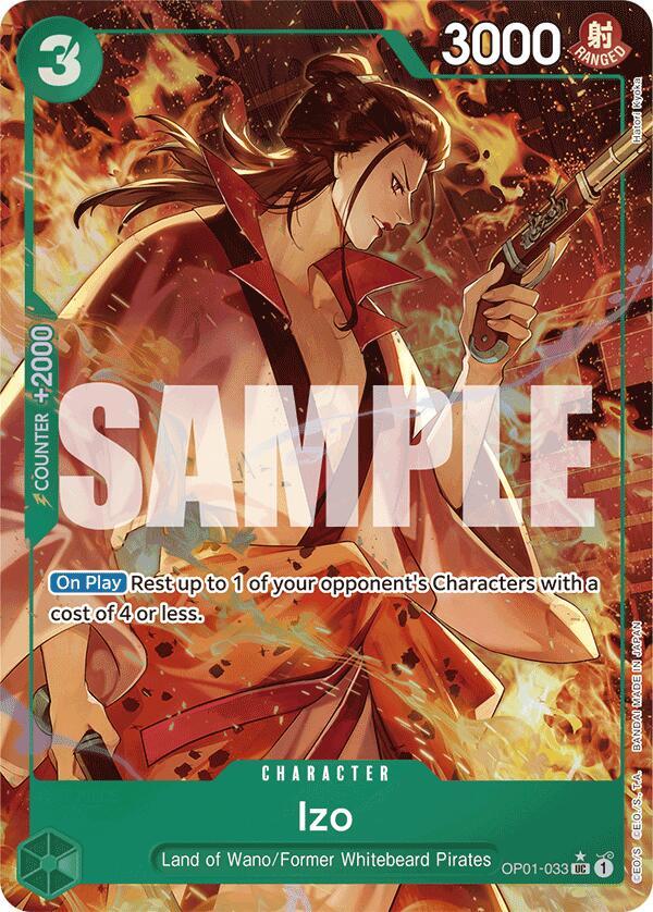 Izo (Alternate Art) OP01-033 card from Premium Booster -The Best-