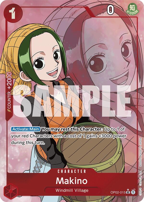 Makino (Full Art) OP02-015 card from Premium Booster -The Best-