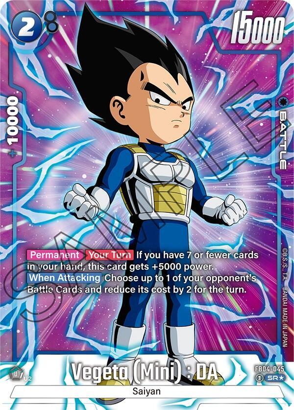 Vegeta (Mini) : DA (Alternate Art) FB04-045 card from Ultra Limit