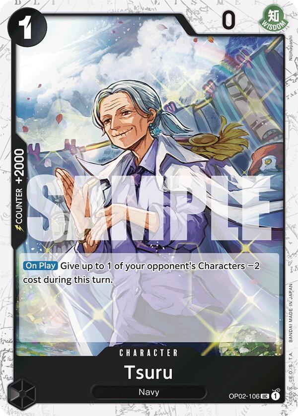 Tsuru (Jolly Roger Foil) OP02-106 card from Premium Booster -The Best-