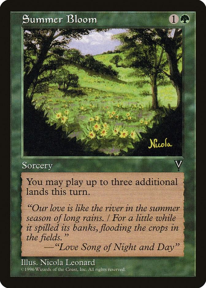 Summer Bloom card from Visions