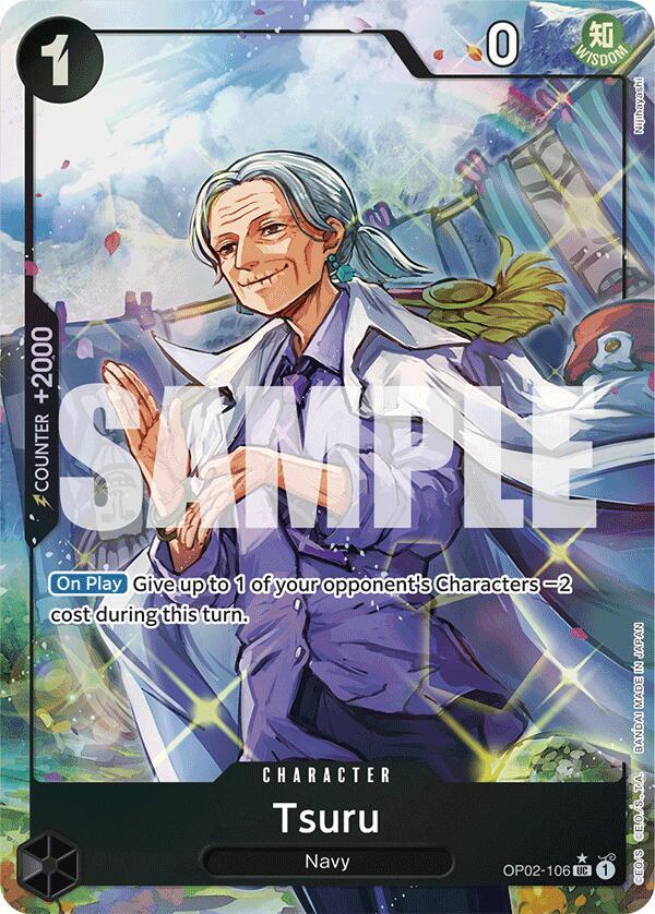 Tsuru (Full Art) OP02-106 card from Premium Booster -The Best-