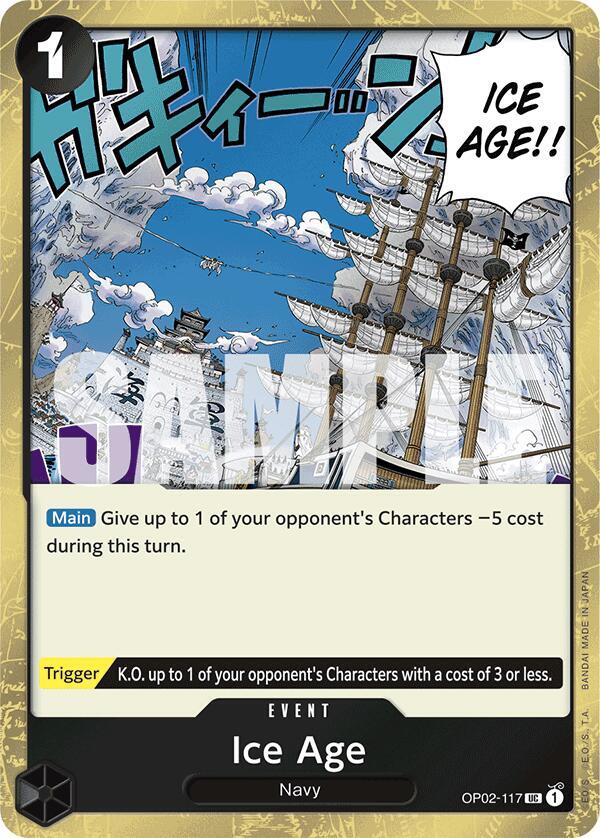 Ice Age (Jolly Roger Foil) OP02-117 card from Premium Booster -The Best-