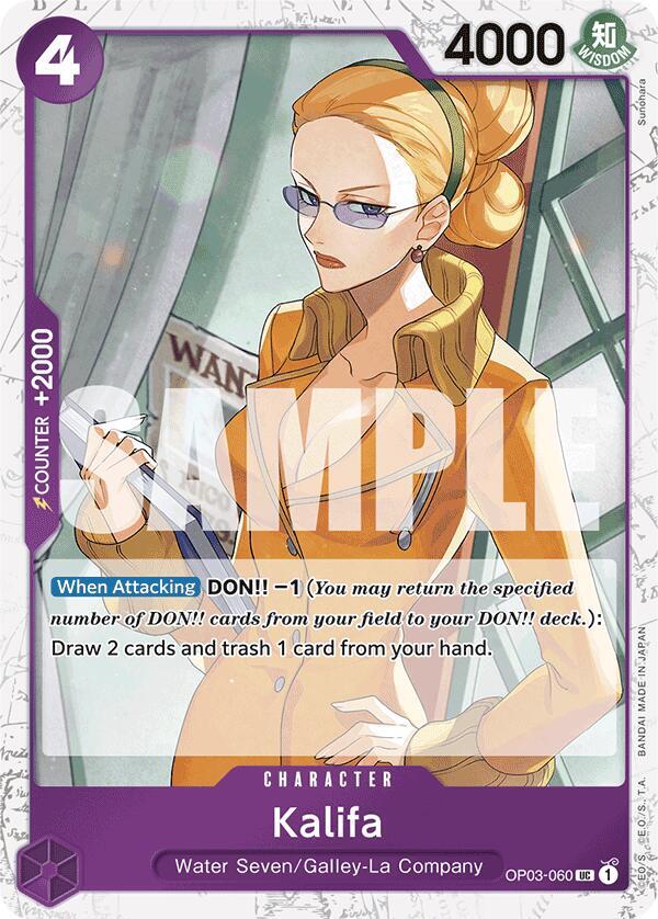 Kalifa (Jolly Roger Foil) OP03-060 card from Premium Booster -The Best-