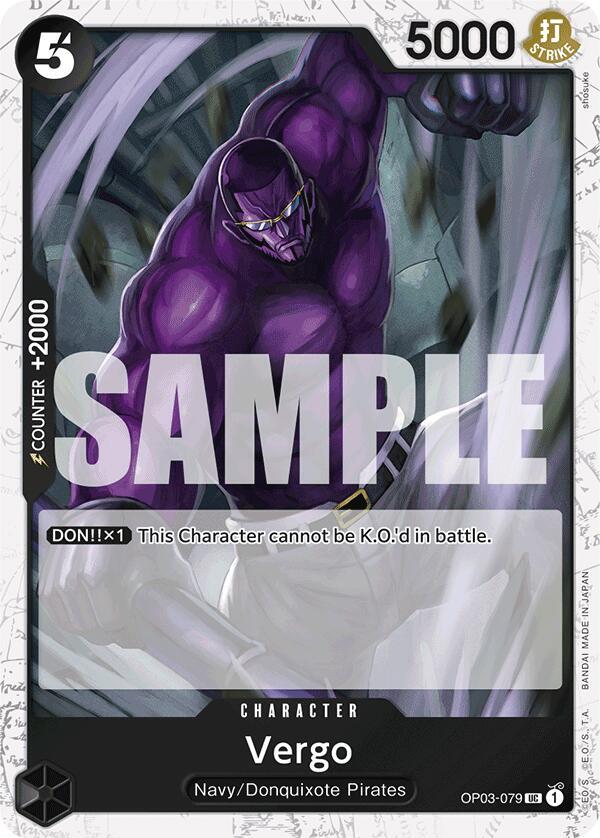 Vergo (Jolly Roger Foil) OP03-079 card from Premium Booster -The Best-