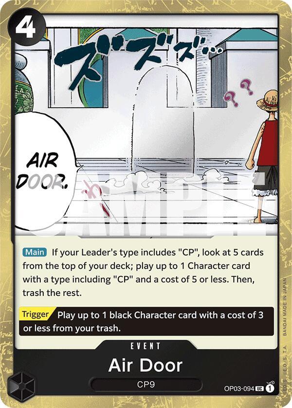 Air Door (Jolly Roger Foil) OP03-094 card from Premium Booster -The Best-