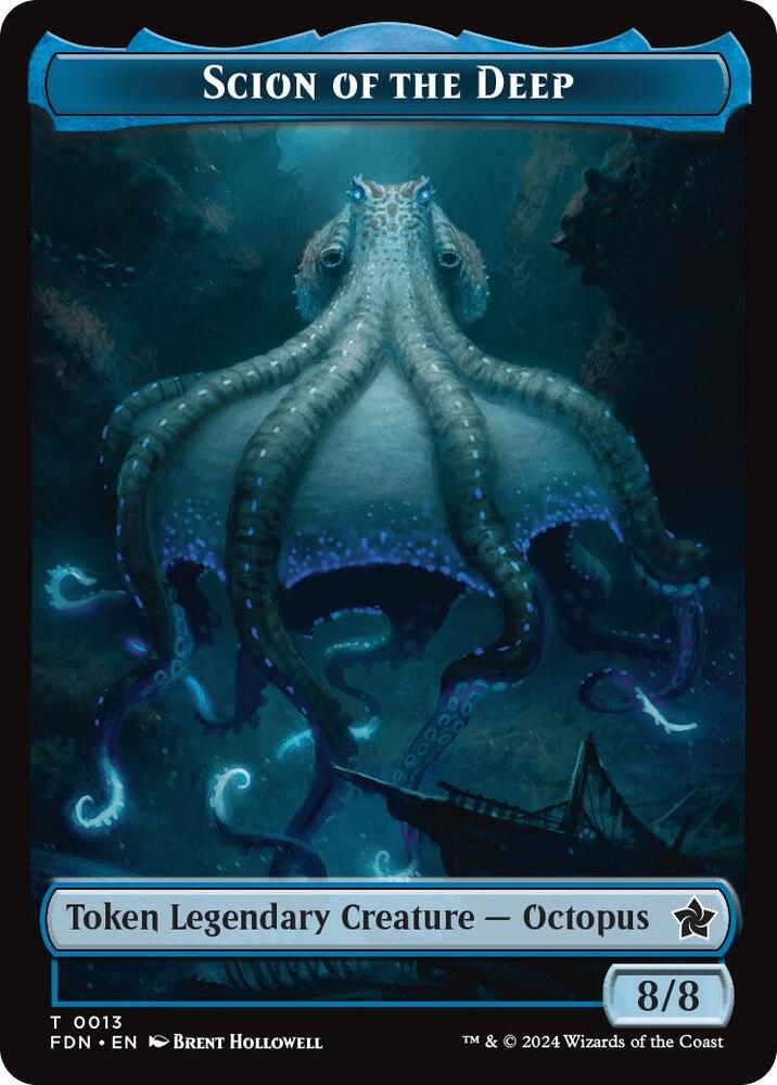 Scion of the Deep // Koma's Coil Doubled-Sided Token 13 // 11 card from Foundations