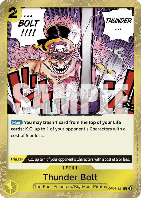 Thunder Bolt (Jolly Roger Foil) OP03-121 card from Premium Booster -The Best-