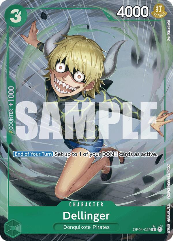 Dellinger (Full Art) OP04-029 card from Premium Booster -The Best-