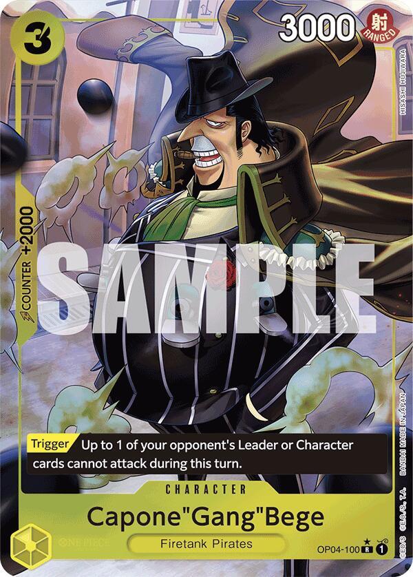 Capone"Gang"Bege (Full Art) OP04-100 card from Premium Booster -The Best-