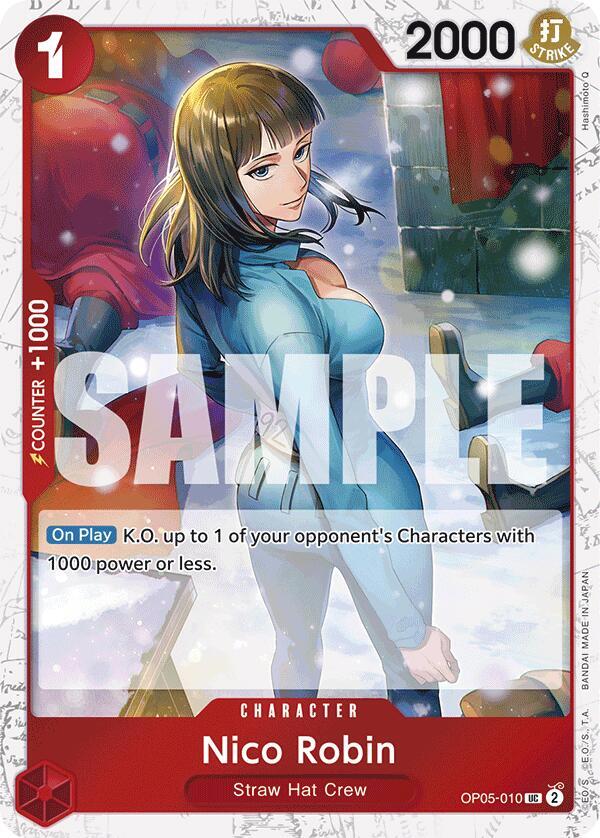 Nico Robin (Jolly Roger Foil) OP05-010 card from Premium Booster -The Best-