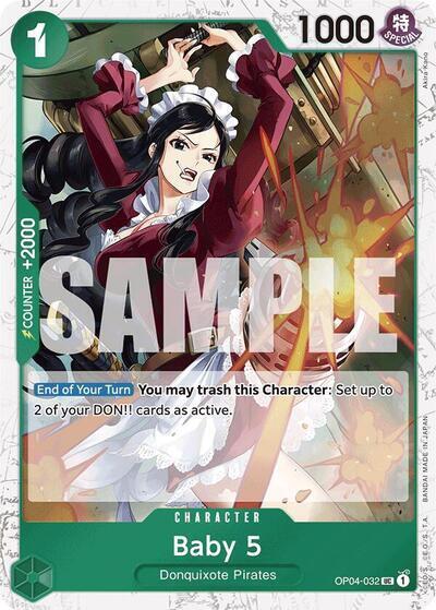 Baby 5 (Jolly Roger Foil) OP04-032 card from Premium Booster -The Best-