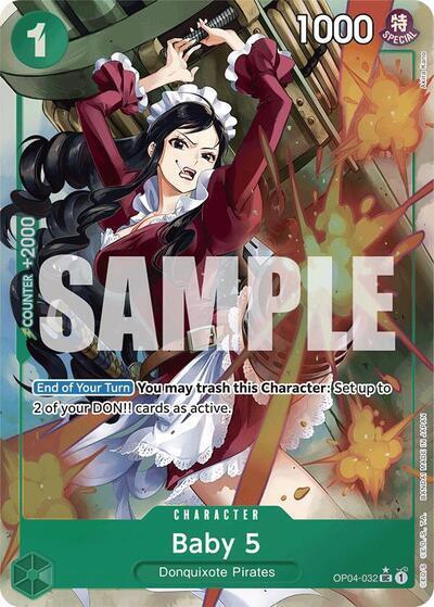 Baby 5 (Full Art) OP04-032 card from Premium Booster -The Best-