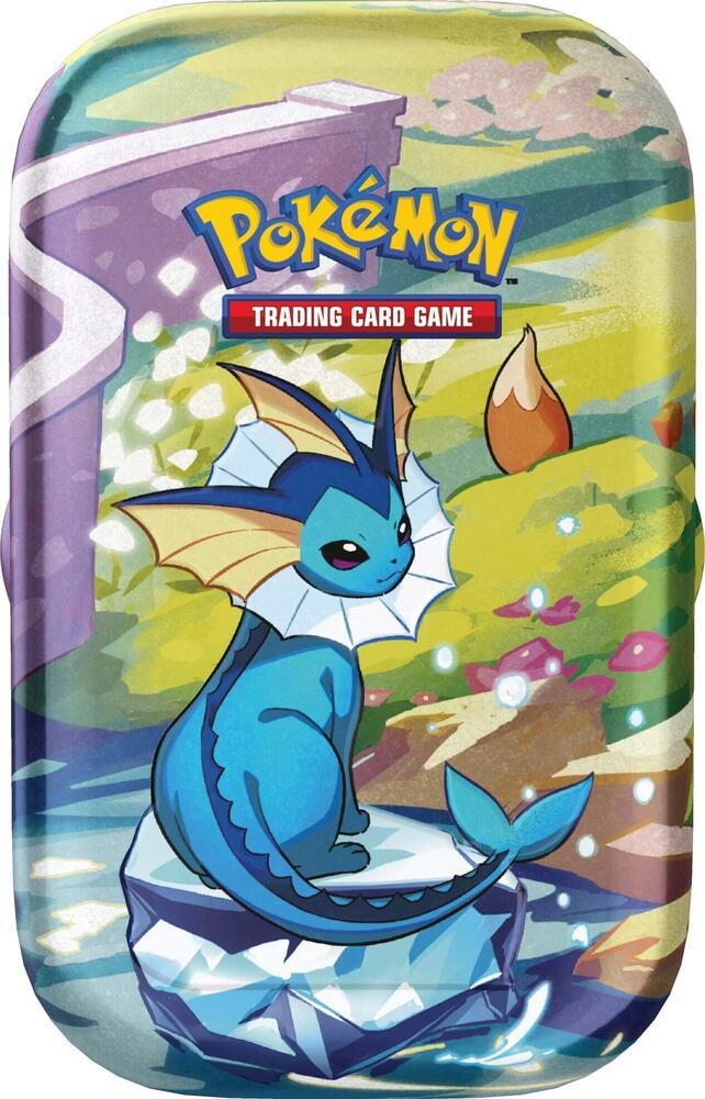 Prismatic Evolutions Mini Tin [Vaporeon] card from SV: Prismatic Evolutions