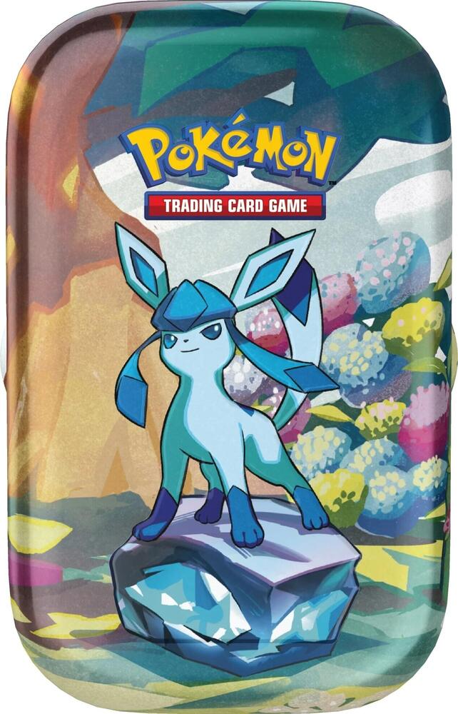 Prismatic Evolutions Mini Tin [Glaceon] card from SV: Prismatic Evolutions