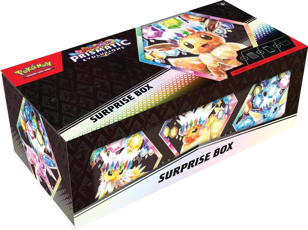 Prismatic Evolutions Surprise Box card from SV: Prismatic Evolutions